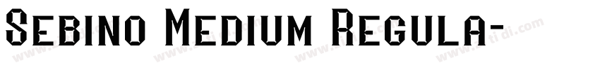 Sebino Medium Regula字体转换